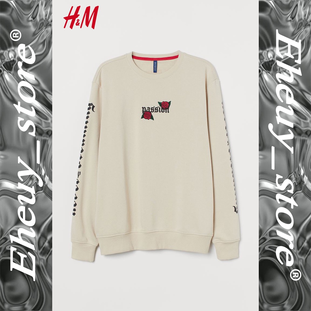 CREWNECK H&amp;M PASSION NEVER REGRET SESAME STREET CREWNECK CREAM SWEATER CREAM CREWNECK HNM ORIGINAL