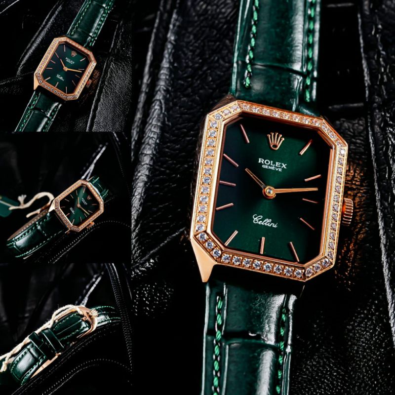 Jam Tangan Wanita Merk Rolex Cellini Type J0168 Baterai Leathers