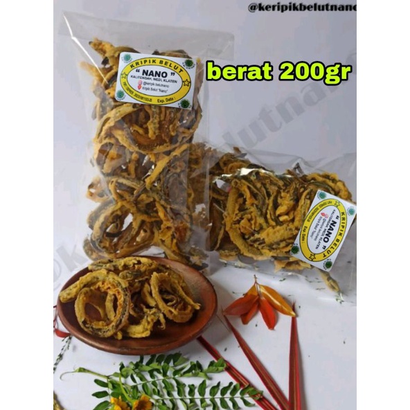 

200 gram Keripik belut Nano berkualitas super enak