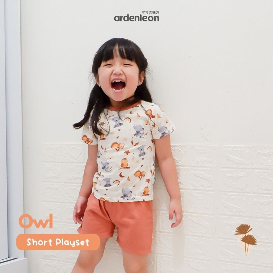 Makassar ! Unisex Short Playset ARDENLEON  ( Astronot, Owl, Star )