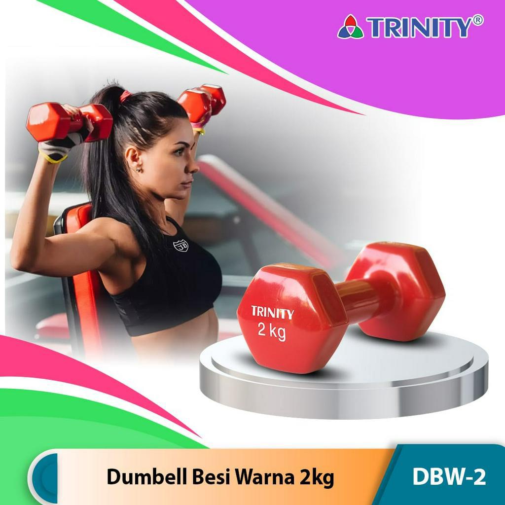 Trinity Dumbell Besi Warna 2kg DBW-2