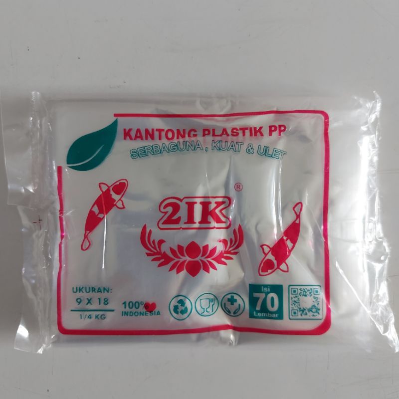 Plastik PP Bening Koi (9 x 18) 1/4 kg