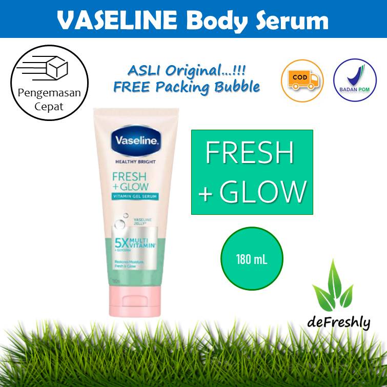 ❤ defreshly ❤ Vaseline Hand Body Lotion Serum | Soft Glow | Firm Glow | Fresh Glow | Hijab Bright - Serum Kulit, Serum Badan, Serum Glow (180 Ml)