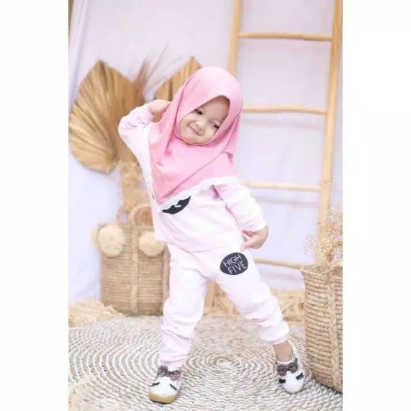 Jilbab Anisa Renda Anak bayi Instan 0-3 Tahun Bahan Lembut Adem | Hijab baby sekolah Tk newborn lucu Premium kekinian | Kerudung Perempuan Sd Terbaru 6-12 Bulan