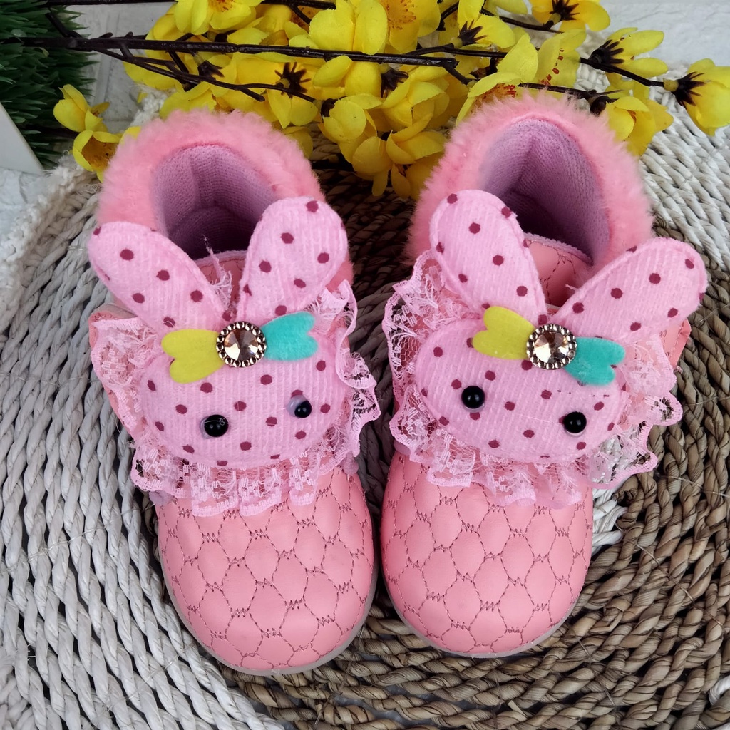 [TAMAN SEPATUKU] SEPATU TRENDY MURAH PESTA LUCU BONEKA CHANNEL ANAK USIA 1 2 3 TAHUN FAX26