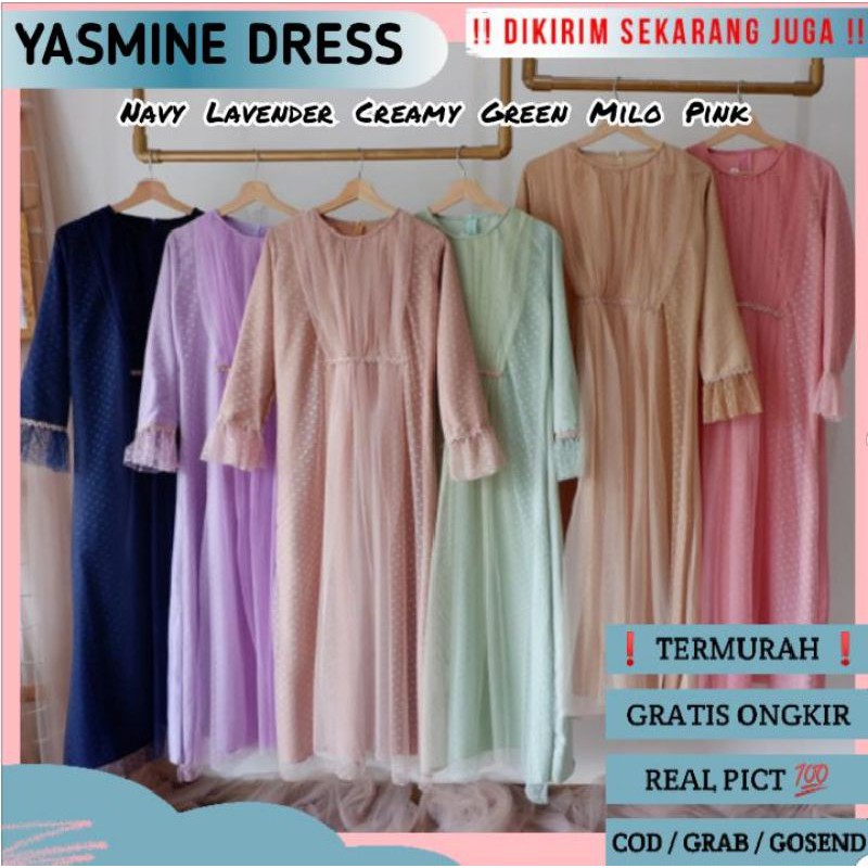 YASMINE DRESS / DRESS PESTA / SERAGAMAN / DRESS RAYA