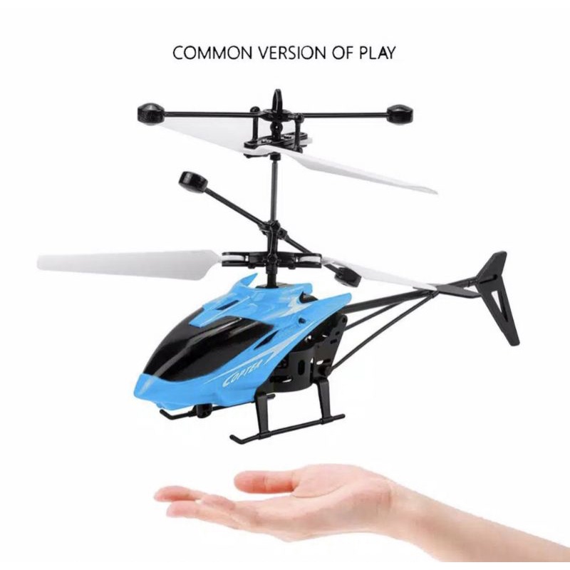 MAINAN HELIKOPTER TERBANG SENSOR TANGAN HAND CONTROLLED FLYING murah