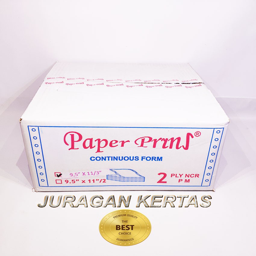 

CONTINUOUS FORM 9.5 X 11/3 2PLY PAPERPRYNS PPOB - BAGI 3