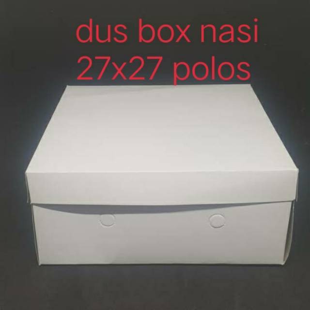 

Dus 27x27 / box nasi Polos @pak