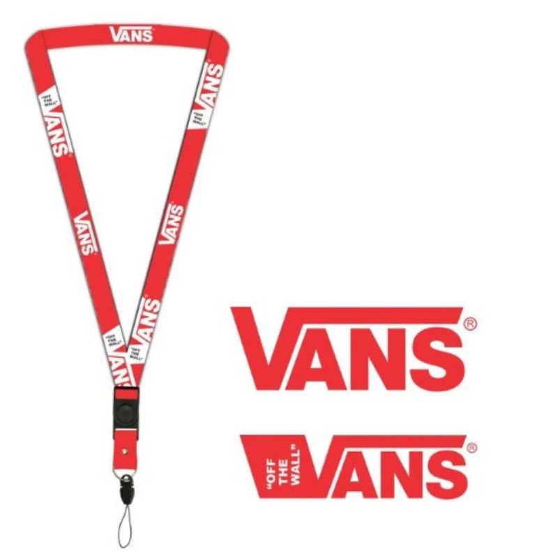 

Lanyard VANS MERAH tali lanyard DISTRO gantungan kunci name tag id card kartu nama / tali lanyard gantungan leher