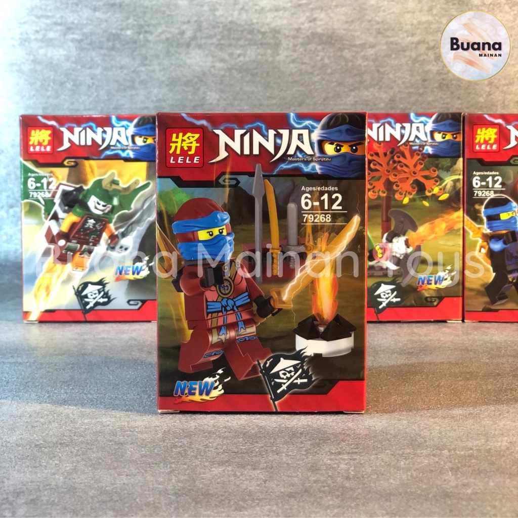 BRICKS LELE KARAKTER NINJA-GO MAINAN EDUKASI ANAK BRICK MOVIE NINJA GO CHARACTER MINI FIGURE FIGURES