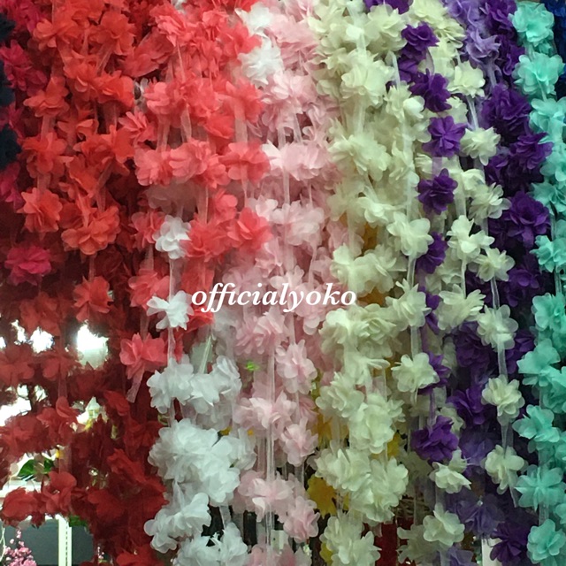 Aplikasi Bunga / Bunga Frill / Bunga Afril / Bunga Kain / Bunga Kain Organza Per Pcs