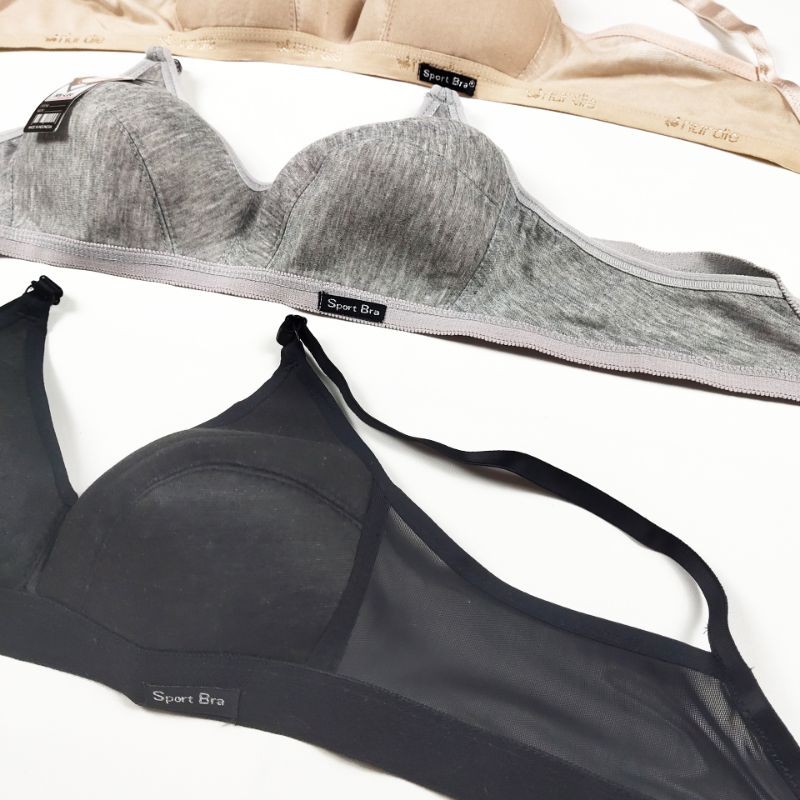 BH BRA Sport Wanita RR Cewek Remaja Dewasa Kurus Tanpa Kawat Busa Tipis SIZE 34 36 38 MURAH