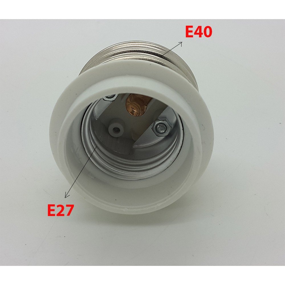 Fitting E40 to E27 Base LED Light Lamp Bulb Adapter Converter