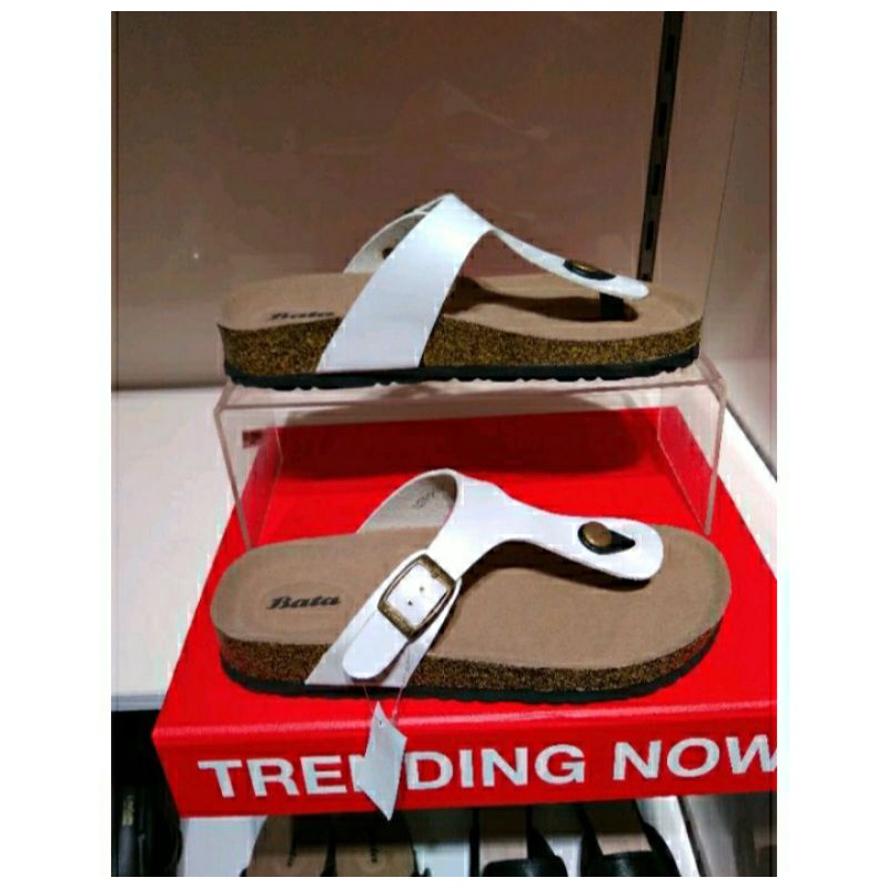 BATA Sandal Wanita ATHENA Jepit Sandal Jepit Wanita Putih