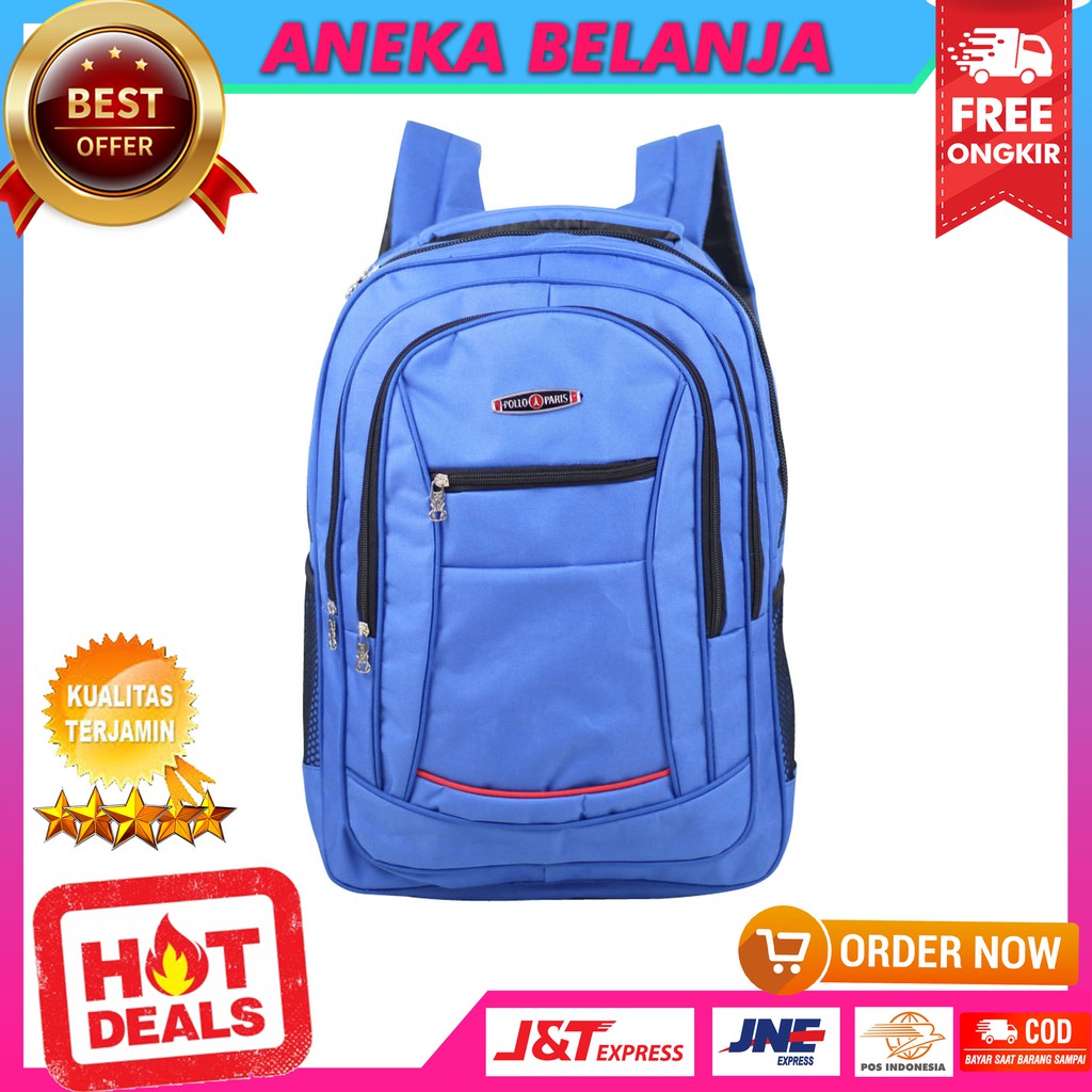 Tas Polo Kecil D300 Biru Fashionable Berkualitas Kece Kekinian Casual Tas Sekolah SD SMP SMA Stylish