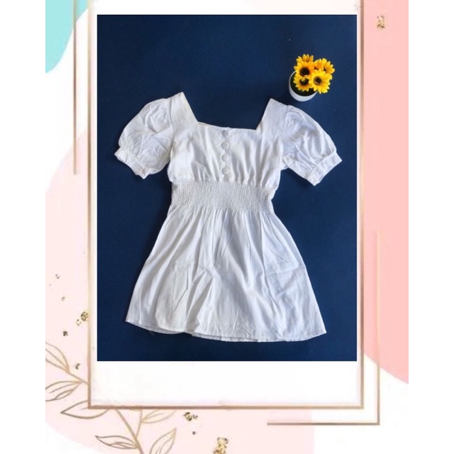 preloved dress | dress putih | gaun | korean dress