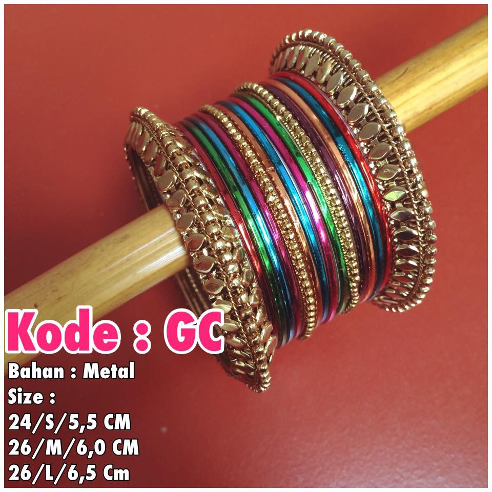 HARGA PROMO Gelang Keroncong / Bangel / Gelang India / Gelang Murah / Gelang Warna Warni / Inpor