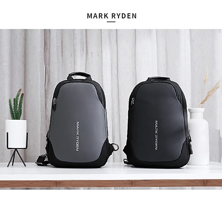 MARK RYDEN MR7056 - Casual Crossbody Chest Bag with USB Port Charging