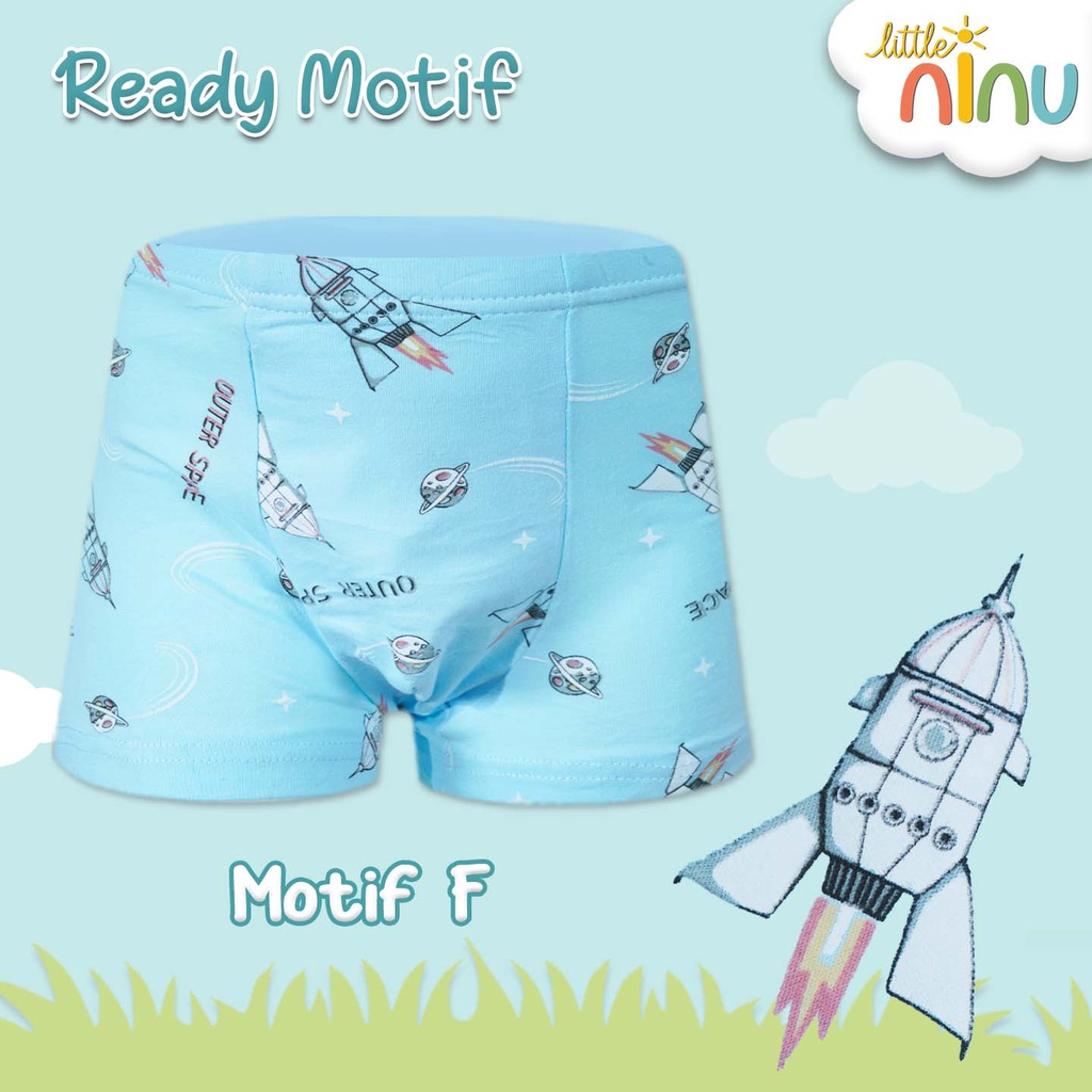 LITTLE NINU CD Celana Dalam Boxer Anak Premium 0008