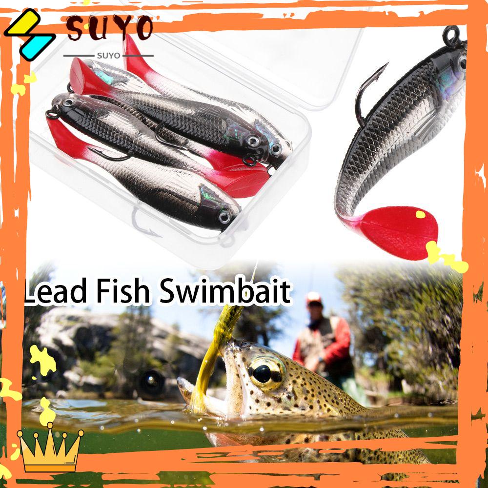 Suyo 5Pcs / Kotak Umpan Pancing Ikan Luya Lembut Ekor T