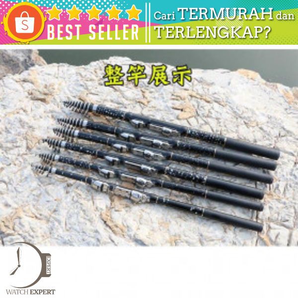 Joran Pancing Carbon Fiber Telescopic 2.4M - Zhenyi ZH03 Hitam