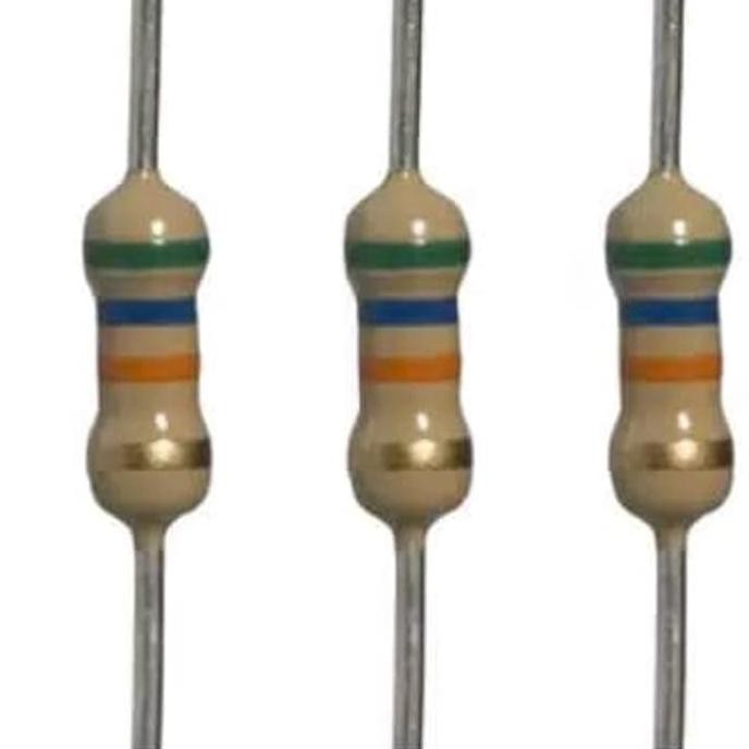 Resistor 56K Ohm 1/4 Watt 0.25 Watt 56000 Ohm Artec01 Berkualitas