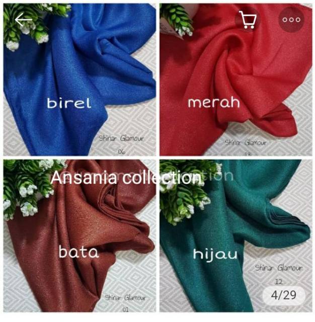 Shinar Glamour Ansania Square  - Jilbab Segiempat Sinar-4