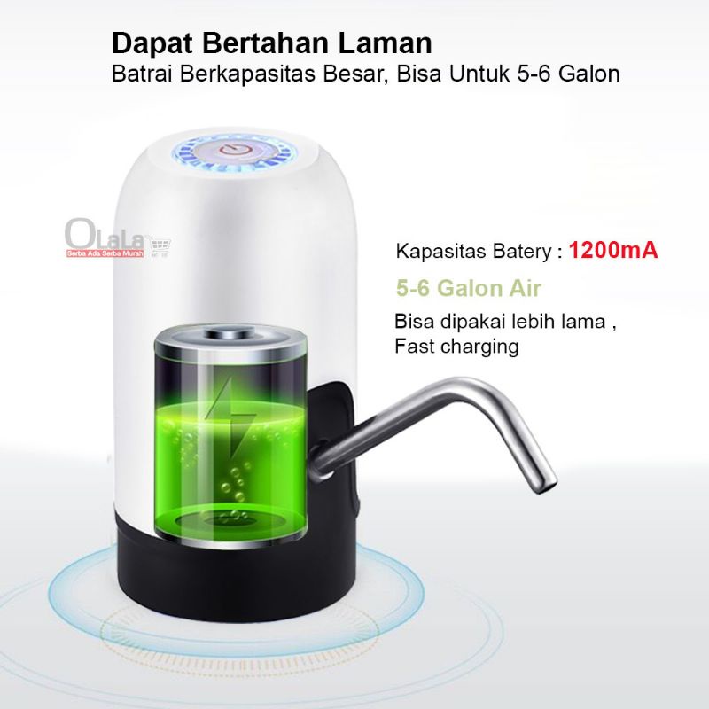 [ORI]Pompa Galon Elektrik Recharge Dispenser Air Galon Charge DISPENSER USB