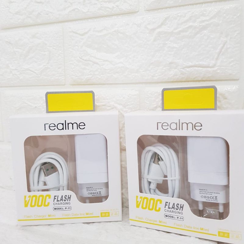 Cas/charger hp Realme P11/P-11 fast charging 4A 2lubang kabel mikro/micro pengisian super cepat