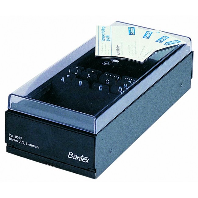 

Bantex Business Card Case (600 capacity) Black - Ref.8649 10