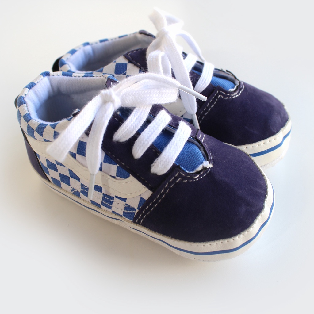 Sepatu Bayi Laki Laki Import Premium Sepatu Baby Cowok Fashion Motif Vans Sepatu Prewalker Anak Bayi Kualitas Premium Import Usia 0 - 18 Bulan