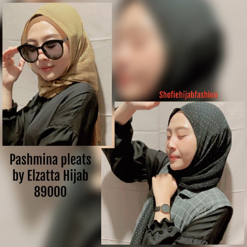 PASHMINA PLEATS POLKA ELZATTA PLISKET LIDI POLKADOT