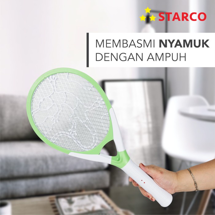 Starco Raket Nyamuk LED RN-778 - Peralatan Rumah Tangga Pengusir Nyamuk dengan Lampu UV