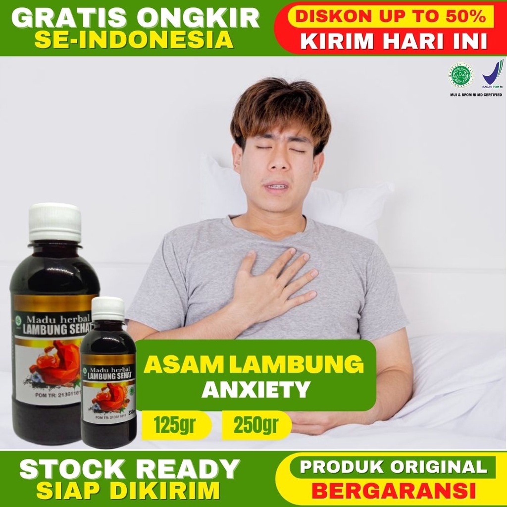 Obat Asam Lambung Anxiety Obat Gerd Anxiety Asam Lambung Naik Madu Herbal Lambung Sehat Asli
