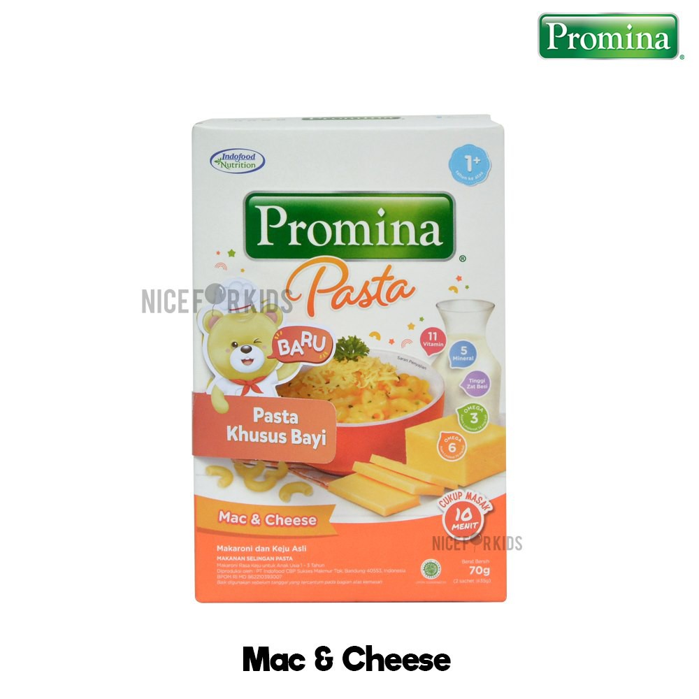 Promina Pasta Mac &amp; Cheese 70 gr / Promina Pasta Cemilan Bayi Sehat