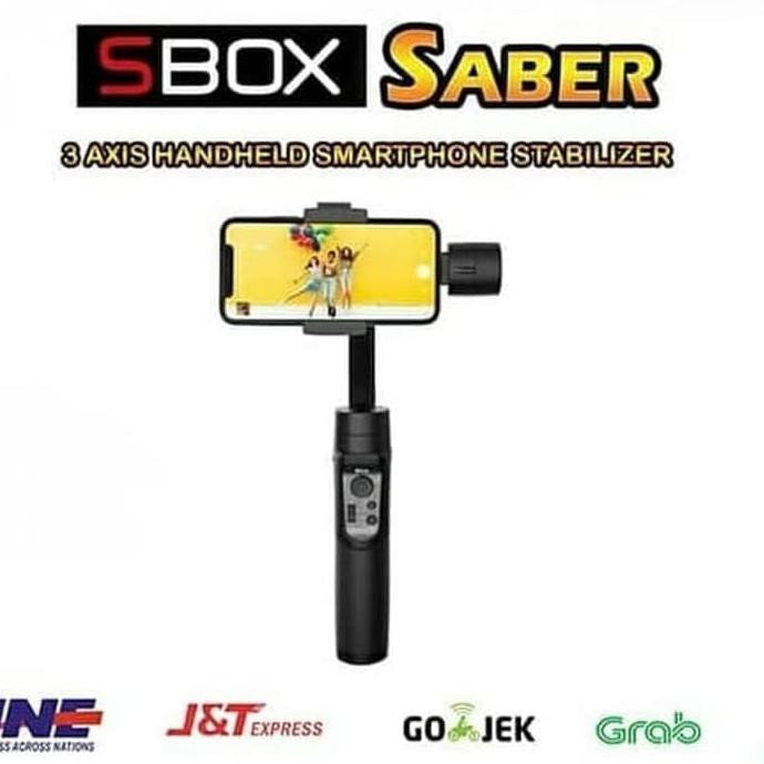 [Bisa Bayar Di Tempat] Sbox Saber Gimbal 3-Axis Smartphone Stabilizer Termurah Kode 1386