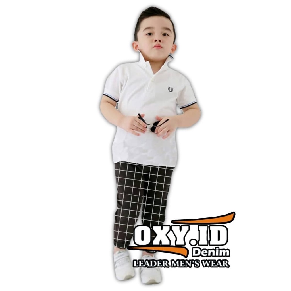 Celana Tartan Celana Anak Motif kotak kotak Distro Bahan Stretch Muklur Elastis usia 1-13tahun