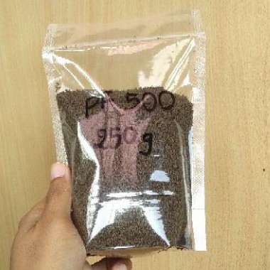 PF 500 250gr, pelet ikan, pelet burayak, pelet cupang, pelet guppy, pelet ikan hias