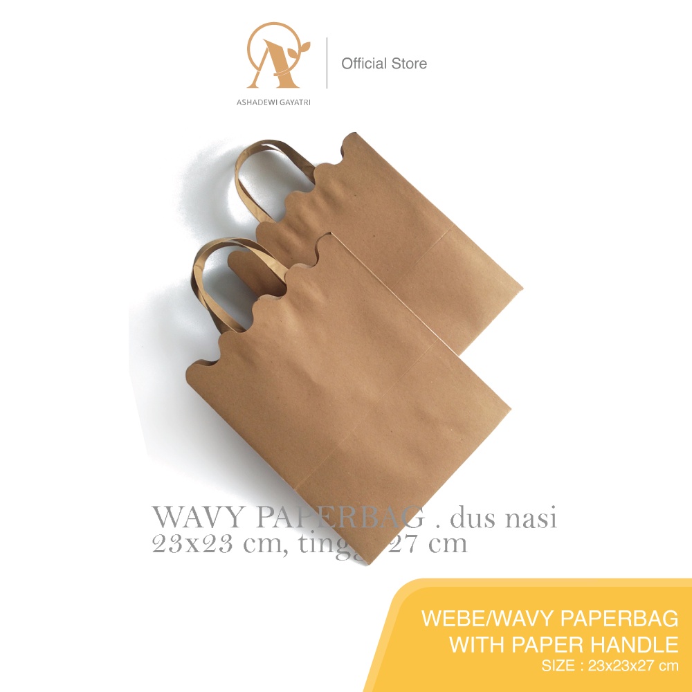 

Ashadewi Gayatri - Webe Paperbag : 23 x 23 x 27 cm, paperbag dus nasi/ nasi kotak