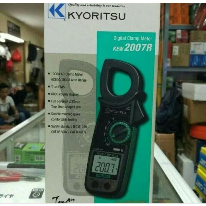 kyoritsu 2007R Digital Clamp Meter AC 1000A Asli