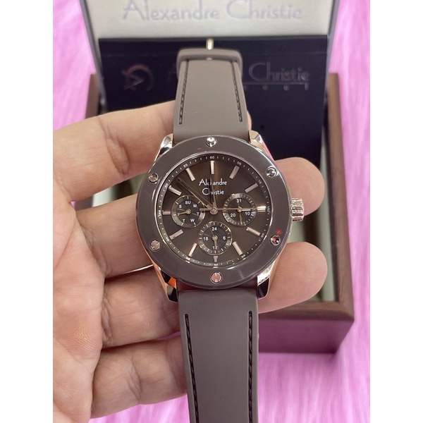 alexandre christie 2989bf wanita coklat rosegold