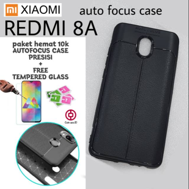 Auto focus case XIAOMI REDMI 9 9A 9C 8 8A 8A pro silikon/casing kulit original [free tempered glass]