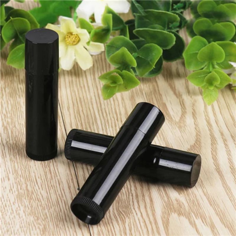 Tube Lipbalm Kosong DIY 5ml Putih / Transparan / Hitam Container Lip Balm Kosong kontainer