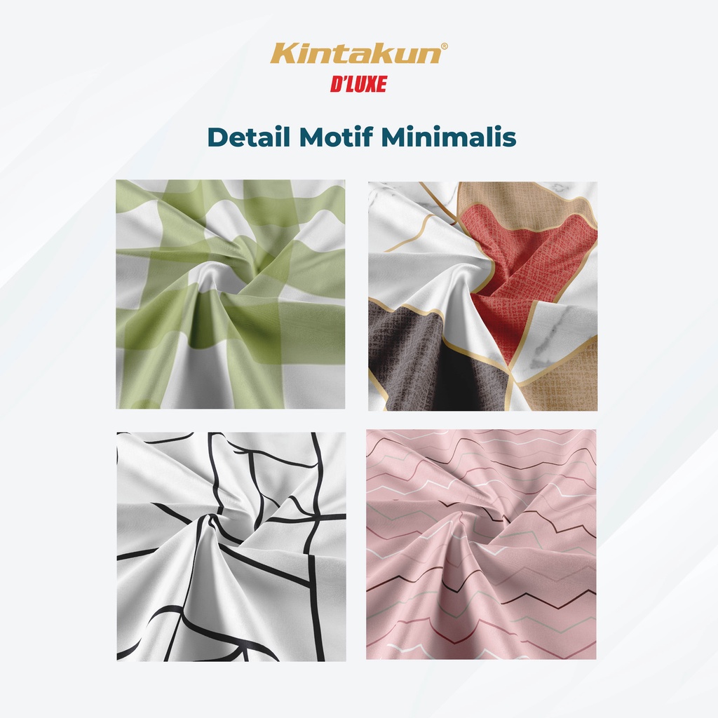 Kintakun Sprei Rumbai 180 King Minimalis Dluxe Nirmana Microfiber B2 39 cm (5in1)