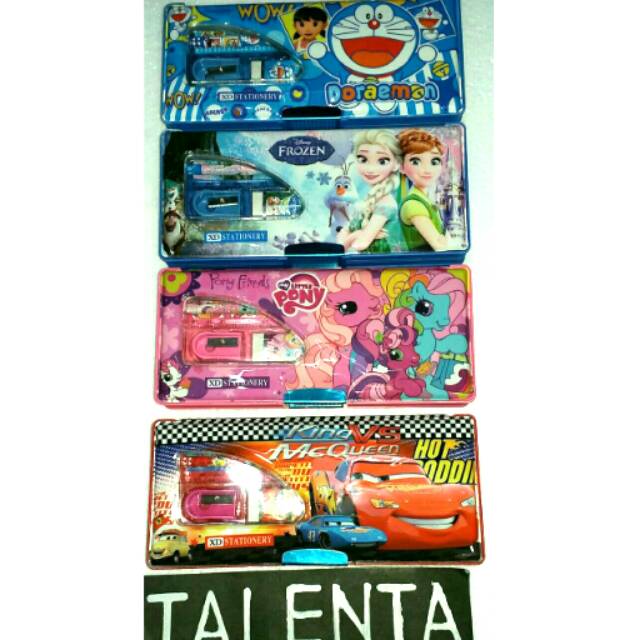 Pencil Case/Kotak Tempat Pensil Magnet Isi Fancy