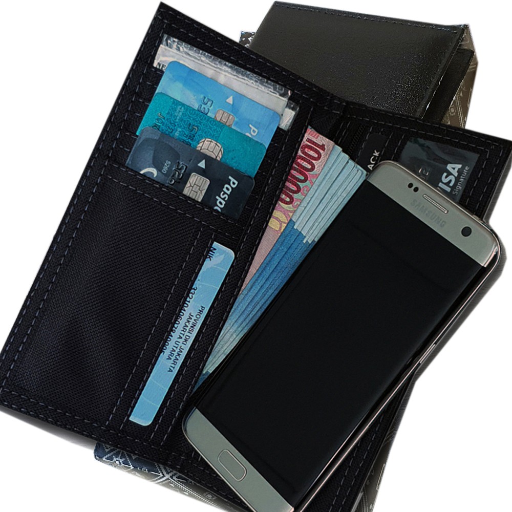 REAL PIC!! CLASSIC ORI Dompet Pria Dompet Panjang Z100 Kulit Sintetis 3 Cash Slot 8 Card Slot + BOX