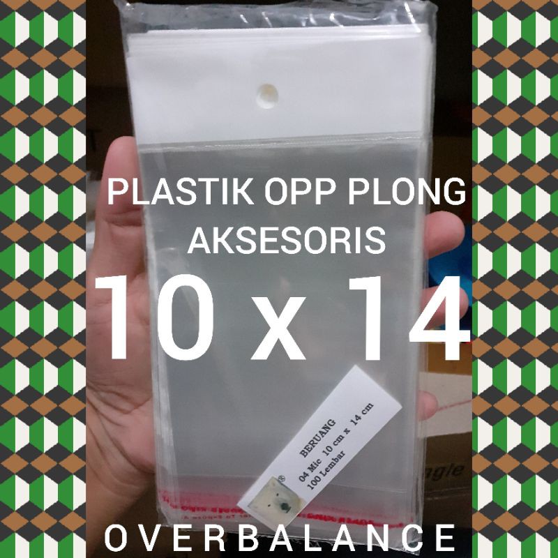 Plastik Opp Plong 10 X 14 Perlis-aksesoris  Isi 100