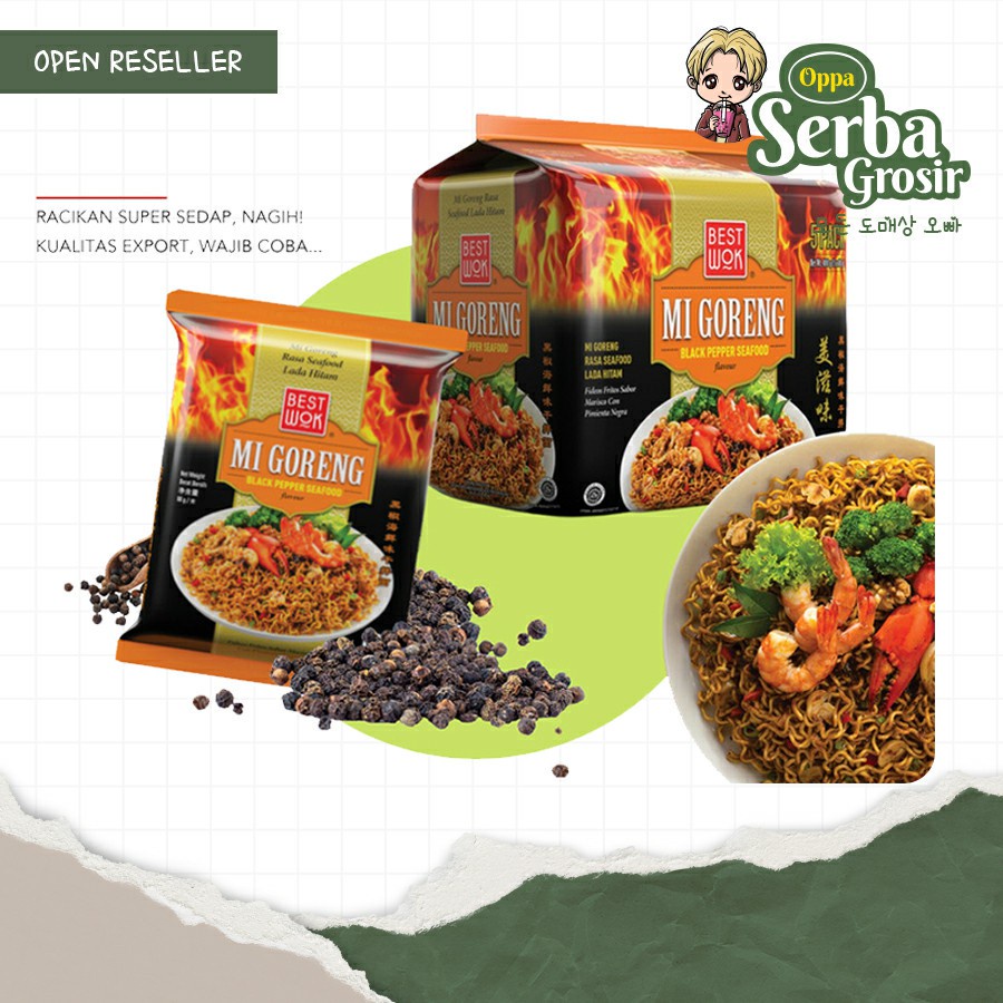 

READY - MIE BEST WOK - Mie goreng - VIral - Spicy - Original