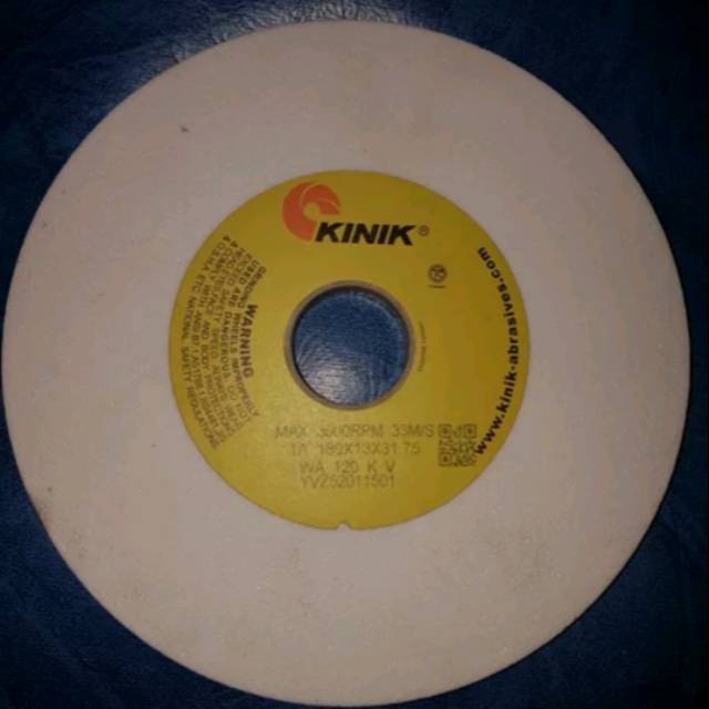 KINIK Grinding Wheel WA 120 KV1A - Batu Gerinda KINIK 180 x 13 x 31.75
